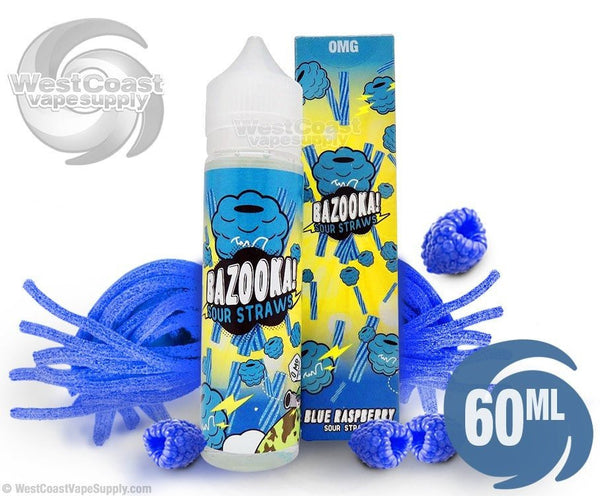 Bazooka Blue Raspberry Sour Straws Ejuice 60ml