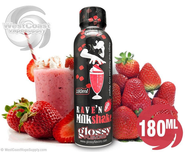 ? Rave'n Strawberry Milkshake Ejuice by Glossy Flavors 180ml ?