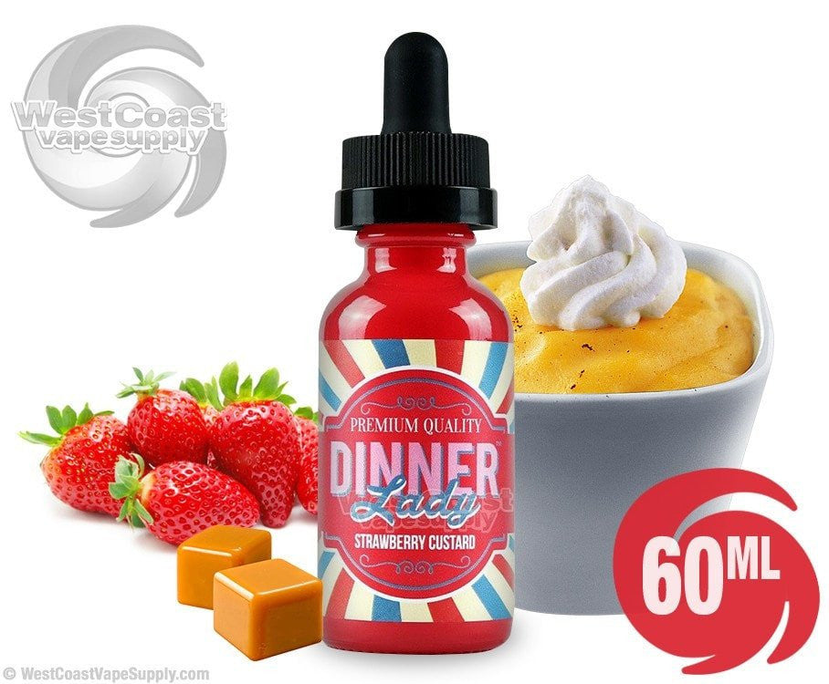 ? Strawberry Custard Ejuice by Dinner Lady 60ml ?☘️