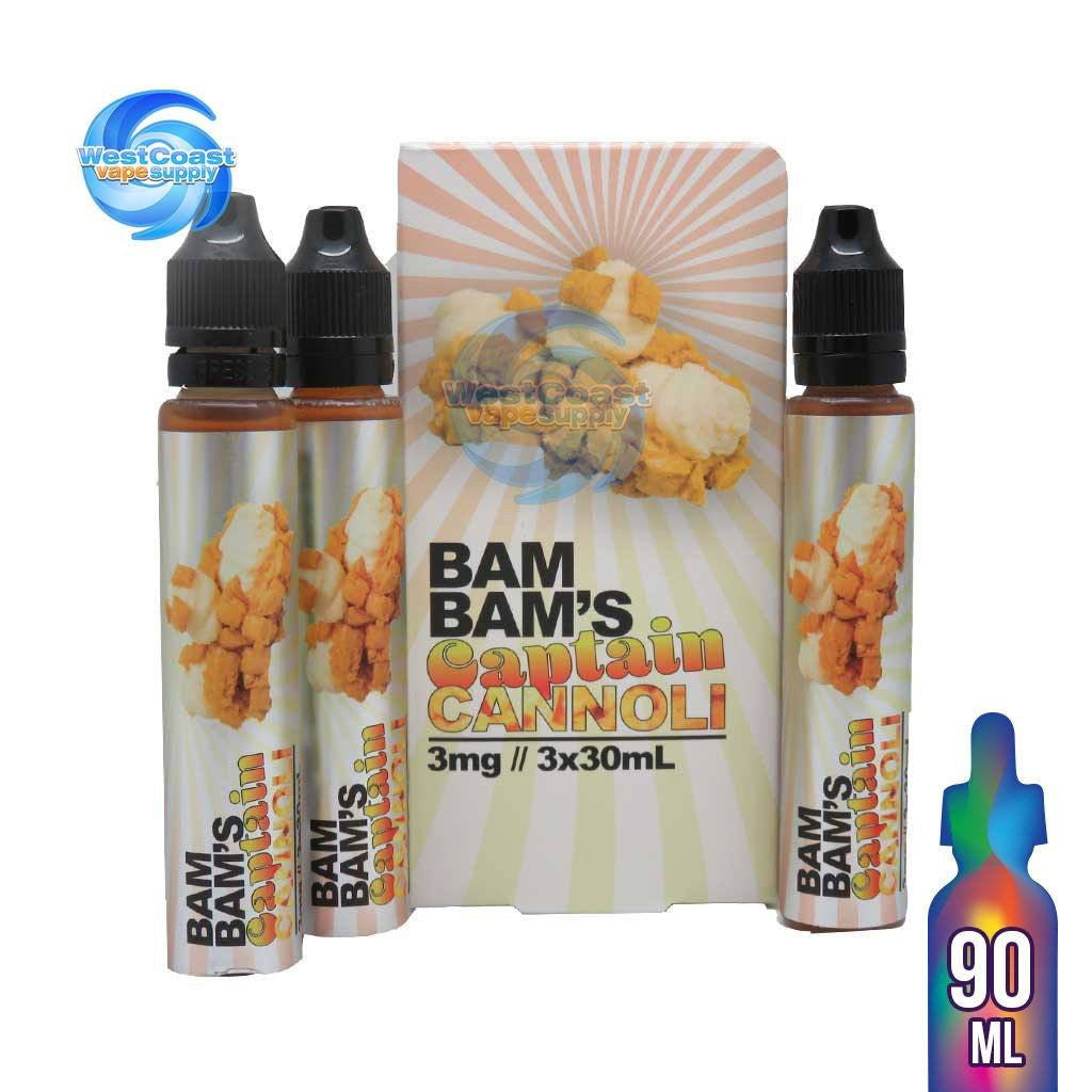 Bam Bam's Cannoli - Captain Cannoli 90ml GFire Vape Bam Bam's Cannoli - Captain Cannoli 90ml GFire Vape