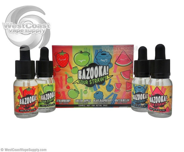 Bazooka Sour Straws Ejuice Sample Pack