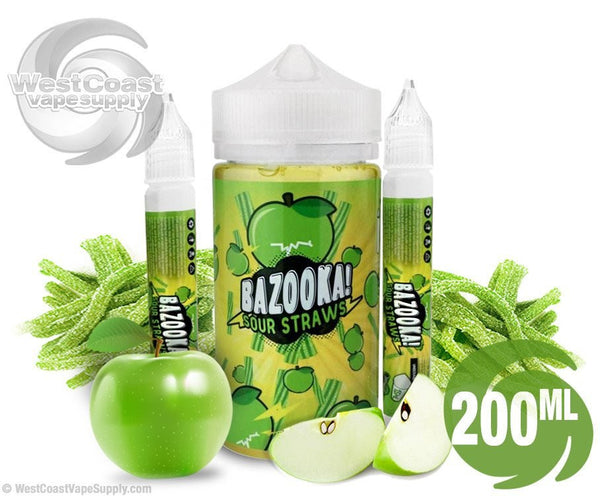 ? Bazooka Green Apple Sour Straws by Bazooka Sour Straws 200ml ?