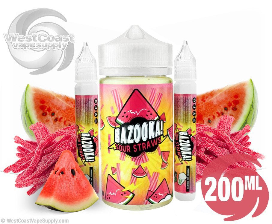 ? Bazooka Watermelon Sour Straws Ejuice by Bazooka Sour Straws 200ml ?